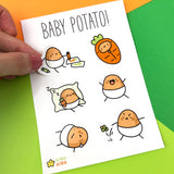Baby Potato Sticker Sheet A6