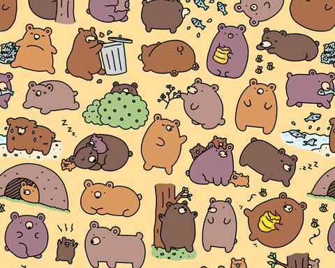 Beary Cute Bears Art Print