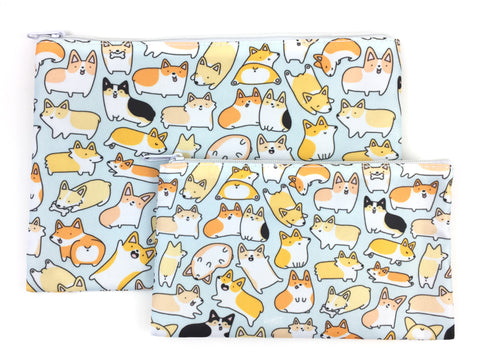 Bigger Corgilicious Corgi Doodle Zipper Pouch