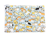 Bigger Corgilicious Corgi Doodle Zipper Pouch