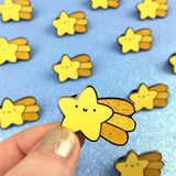 Kira Kira Hoshi - Sparkly Shooting Star Pin! ~ Make a Wish!
