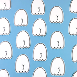 BOOtylicious Spooky - Ghost Butt Sticker