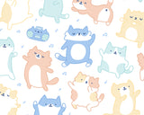 Kitty Dance Off! Kawaii Cat Doodle Art Print