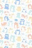Kitty Dance Off! Kawaii Cat Doodle Art Print