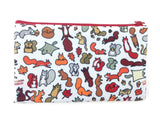 Squirrels in Fall Doodle Zipper Pouch