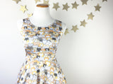Cats, Kitties and a Spy! - Kawaii Doodle Skater Dress