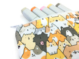 Cats, Kitties and a Spy! Kawaii Doodle Zipper Pouch