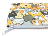 Cats, Kitties and a Spy! Kawaii Doodle Zipper Pouch