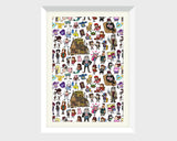 Gravity Falls Doodle Art Print