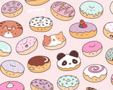 Mmm.. Donuts! Kawaii Donut Doodle Art Print