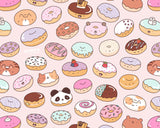 Mmm.. Donuts! Kawaii Donut Doodle Art Print