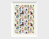 Sailor Moon Doodle - Sailor Senshi Art Print