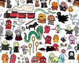 Chibi Harry Potter Doodle Art Print