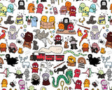 Chibi Harry Potter Doodle Art Print