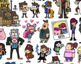 Gravity Falls Doodle Art Print