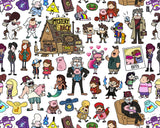 Gravity Falls Doodle Art Print