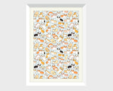 Corgilicious Corgi Doodle Art Print