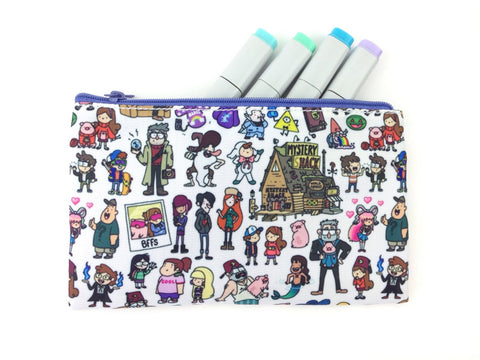 Gravity Falls Doodle Zipper Pouch