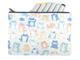 Kitty Dance Off! Big Doodle Zipper Pouch