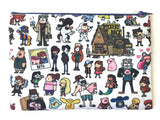 Bigger Gravity Falls Doodle Zipper Pouch