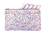 Adorable Axolotl Doodle Zipper Pouch