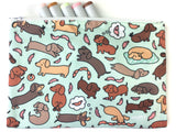 Wiener Dog Wonderland Zipper Pouch - Large