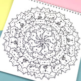 KiraKira Mandala Book - Kawaii Mandala Coloring Book!