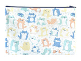 Kitty Dance Off! Big Doodle Zipper Pouch