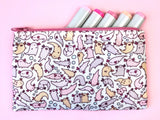Adorable Axolotl Doodle Zipper Pouch