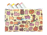 Beary Cute Bears Zipper Pouch