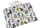 Bigger Sailor Moon Doodle Zipper Pouch