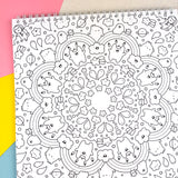 KiraKira Mandala Book - Kawaii Mandala Coloring Book!
