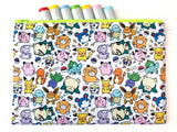 Bigger Poké Doodle Zipper Pouch