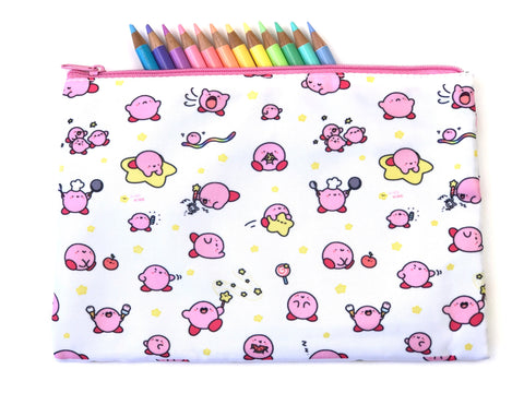 Bigger Kirby Doodle Zipper Pouch