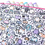 Bigger Artsy Cats Zipper Pouch