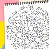 KiraKira Mandala Book - Kawaii Mandala Coloring Book!