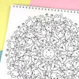 KiraKira Mandala Book - Kawaii Mandala Coloring Book!