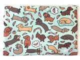 Wiener Dog Wonderland Zipper Pouch - Large