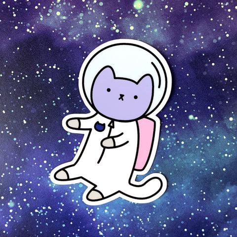 Major Tomcat - Kawaii Space Kitty Sticker