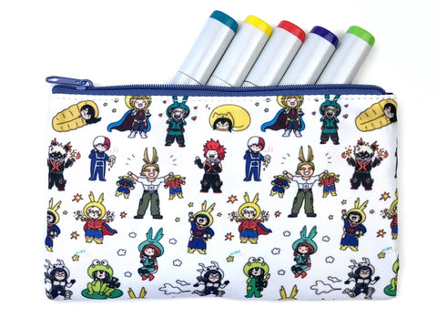 Onesie For All! Kawaii BNHA Doodle Pouch