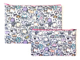 Bigger Artsy Cats Zipper Pouch