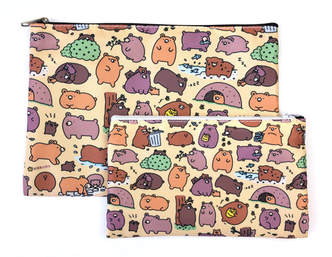 Bigger Beary Cute Bears Zipper Pouch