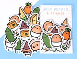 Baby Potato and Friends! Flake Sticker Pack