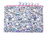 Bigger Artsy Cats Zipper Pouch