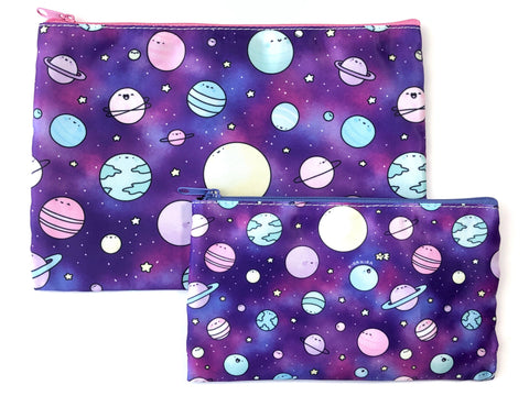Bigger Galaxy Doodle Zipper Pouch