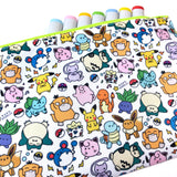 Bigger Poké Doodle Zipper Pouch
