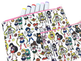 Bigger Sailor Moon Doodle Zipper Pouch