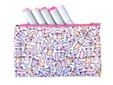 Adorable Axolotl Doodle Zipper Pouch