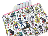 Bigger Sailor Moon Doodle Zipper Pouch
