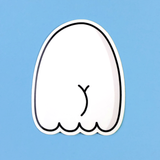 BOOtylicious Spooky - Ghost Butt Sticker